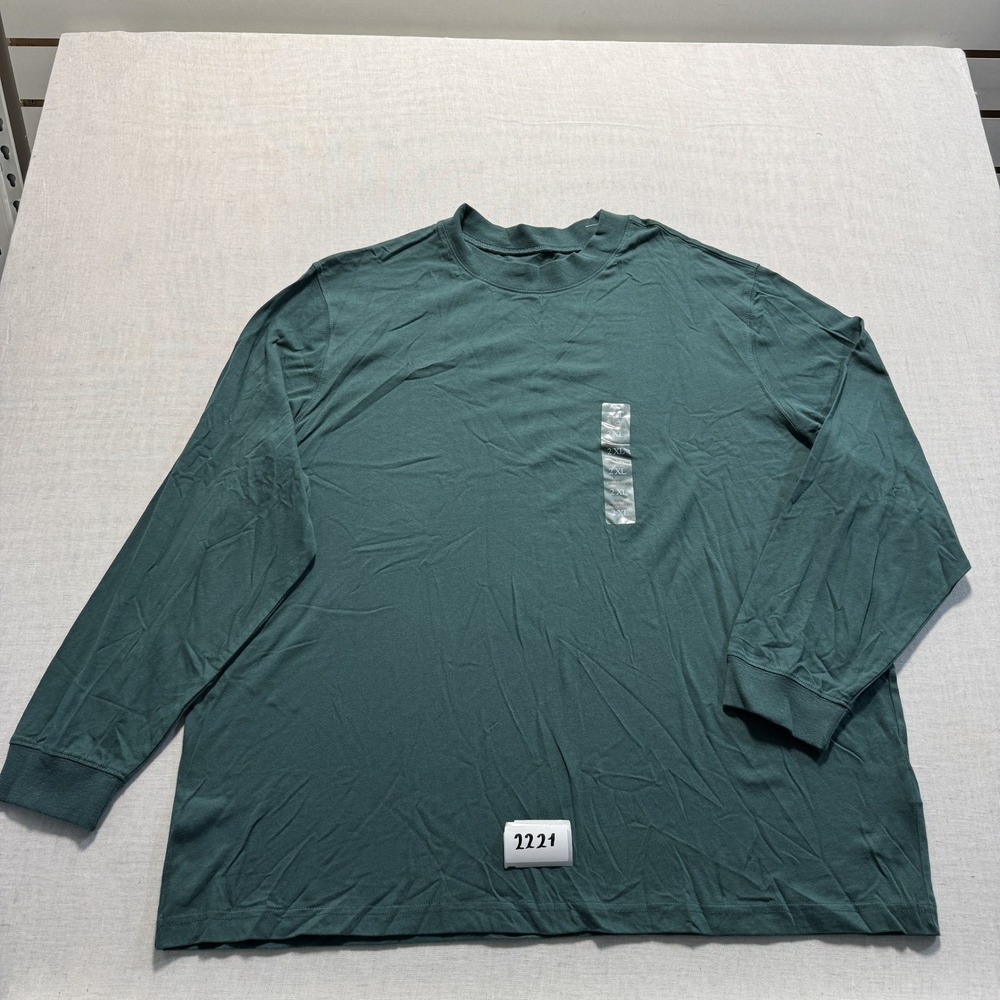 HB Long Sleeve T-Shirt Mens‎ 2XL Green New Without Tags